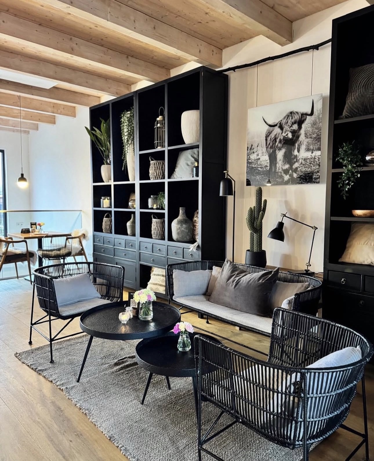 Sitzecke in der oberen Etage im Elliots